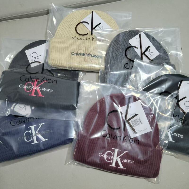 CK字母刺绣针织帽秋冬保暖冷帽男女款跨境批发厂家|undefined