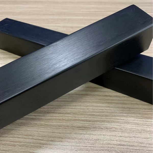 Black brushed (solid wood) 48*48/4 meters one piece