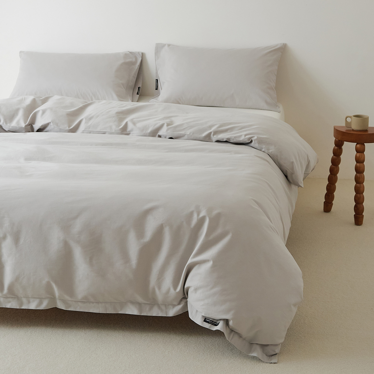 100s純綿の綿の長い綿の毛を磨いて布団カバーの単品の秋冬の厚いベッドカバーの綿の布団カバーの純色のシーツの枕カバー