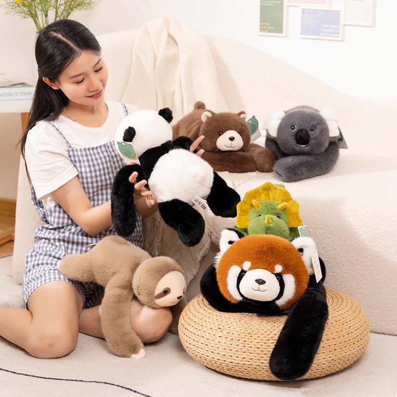 Cartoon Animal Panda Sloth Doll Plush Toy Koala Dinosaur Doll Girl Comfort Doll