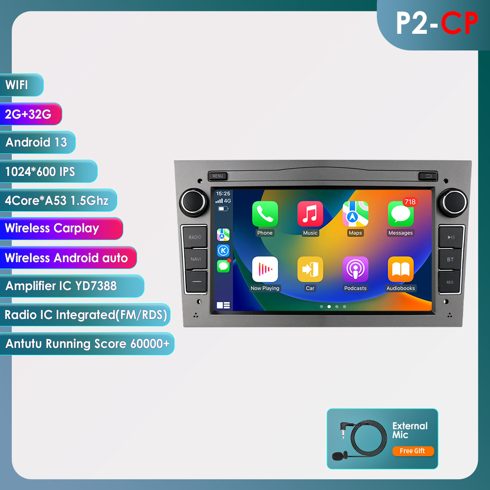 Control central de Opel Android de 7 pulgadas transfronterizo, pantalla grande, GPS, navegador para automóvil, imagen de marcha atrás, máquina todo en uno, estilo de automóvil original