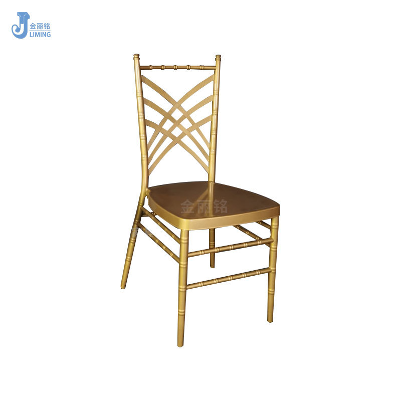 Jinliming fábrica de muebles al por mayor de metal Silla de bambú Silla de hotel Silla de banquete interior al aire libre silla de la boda Europea