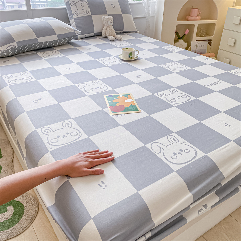 Pequeña sábana de algodón fresco, funda de algodón de verano de una sola pieza, funda protectora de colchón nuevo 2025, cubierta antideslizante, cubierta antipolvo