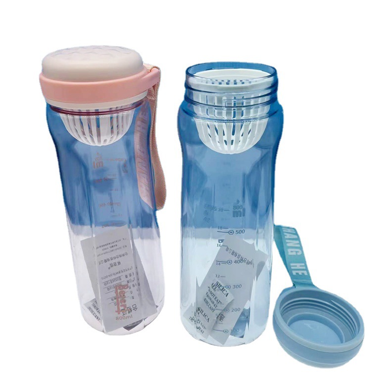 Nuevo espacio taza conveniente manejar deportes al aire libre taza de agua portátil taza de plástico se puede imprimir logotipo al por mayor