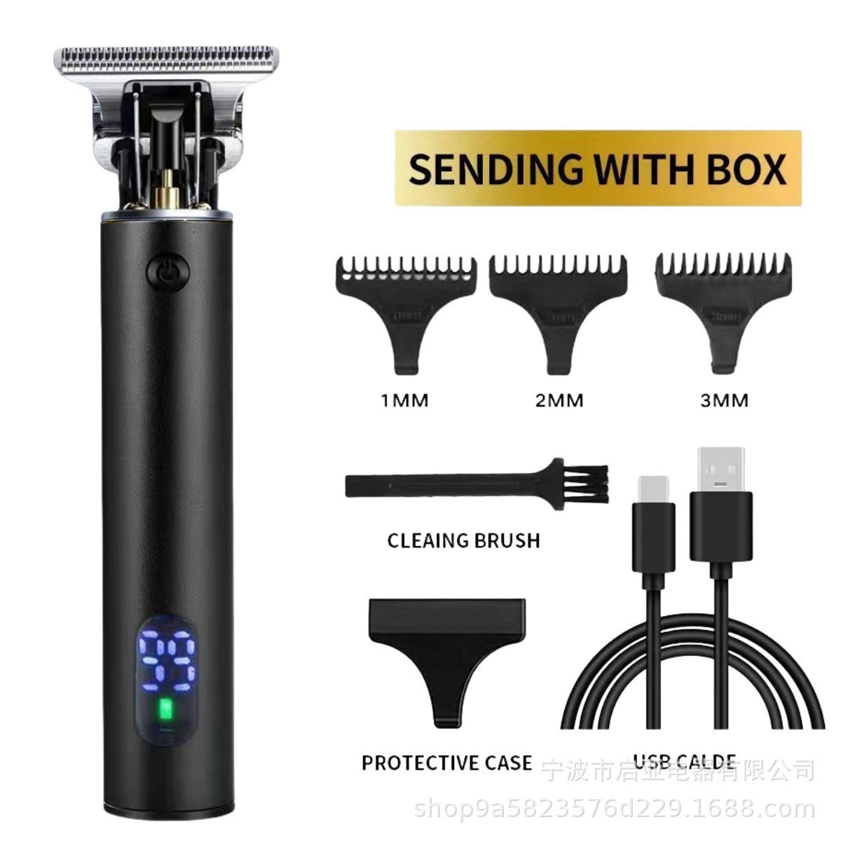 Corte de pelo eléctrico especial transfronterizo profesional de escultura empuje eléctrico corte de aceite empuje casero empuje corte de cabeza calva artefacto empuje eléctrico