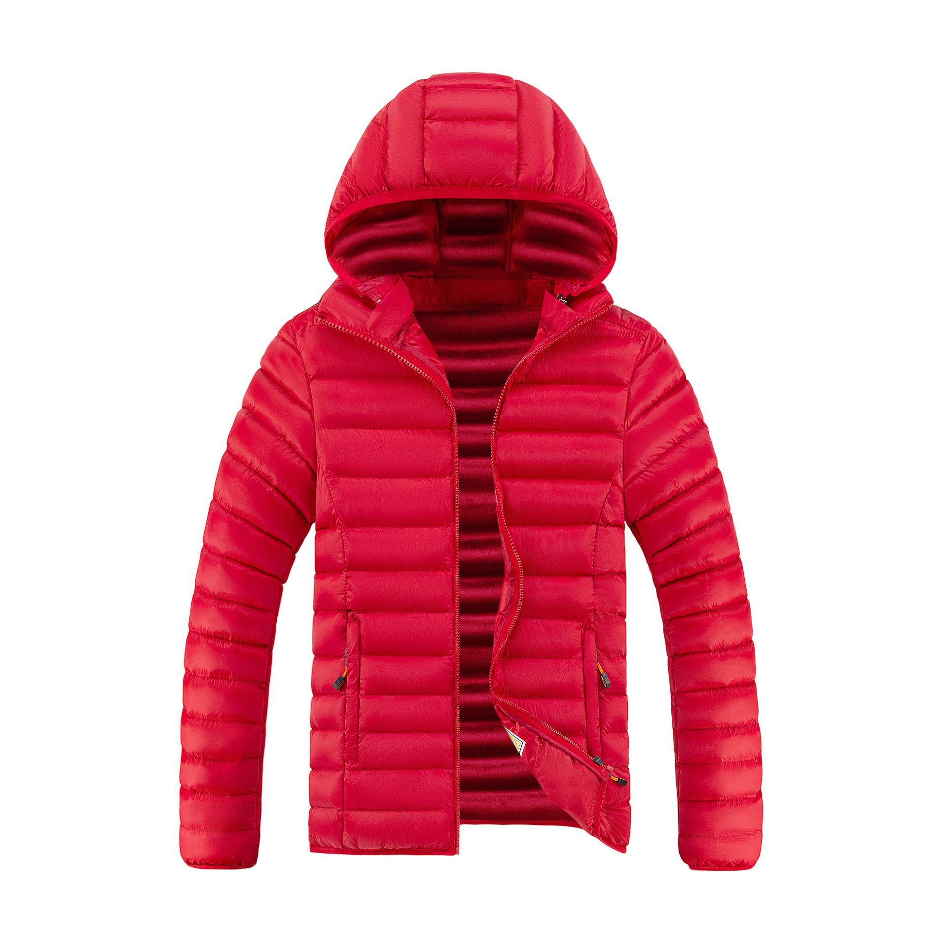 Comercio exterior transfronterizo 2023 Invierno nuevos hombres ligeros abajo Abrigo acolchado de algodón con capucha corto multicolor conveniente Abrigo acolchado de algodón al por mayor