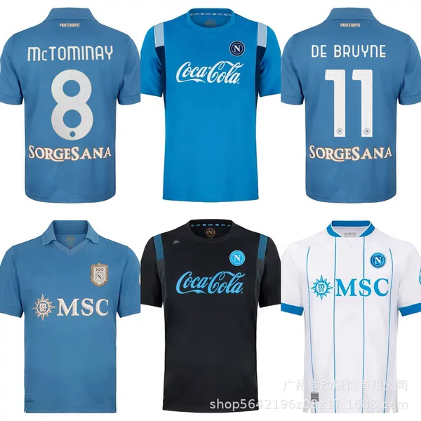 24-27 Serie a Napoli Jersey Number 11 De Bruyne, Luka Ac5 Kudwint Football Uniform