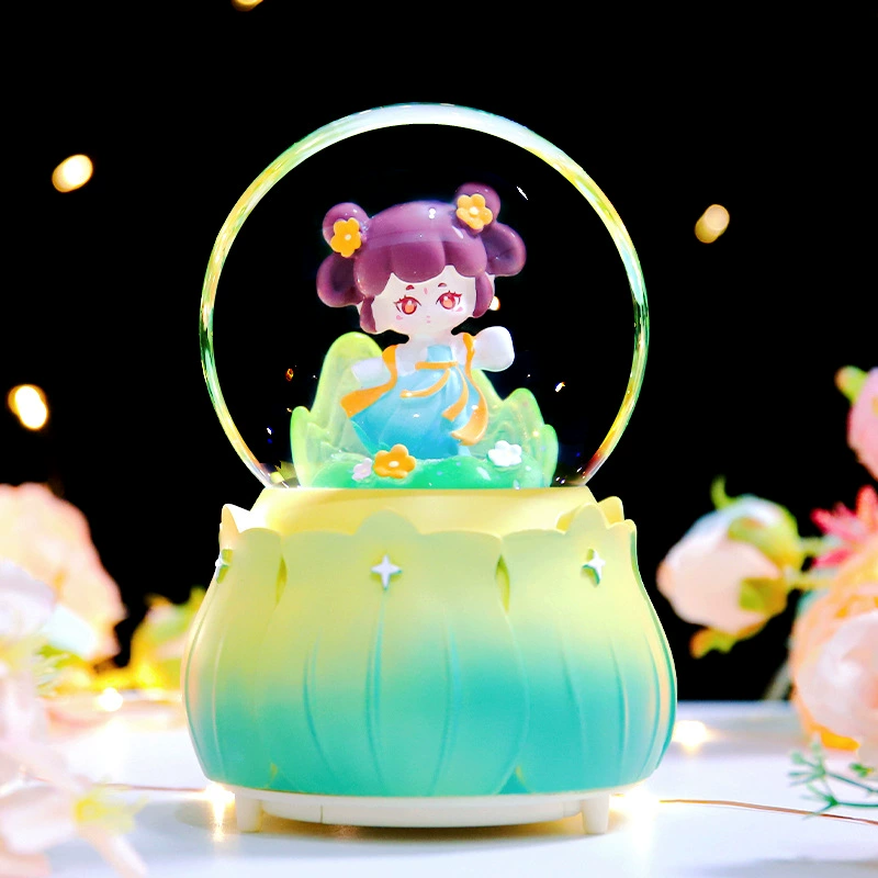 Starry sky, music box, rotating night light, new collection