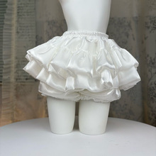 2025甜妹显瘦新款蓬蓬裙高腰立体蛋糕裙小格子芭蕾风短裙爆款批发