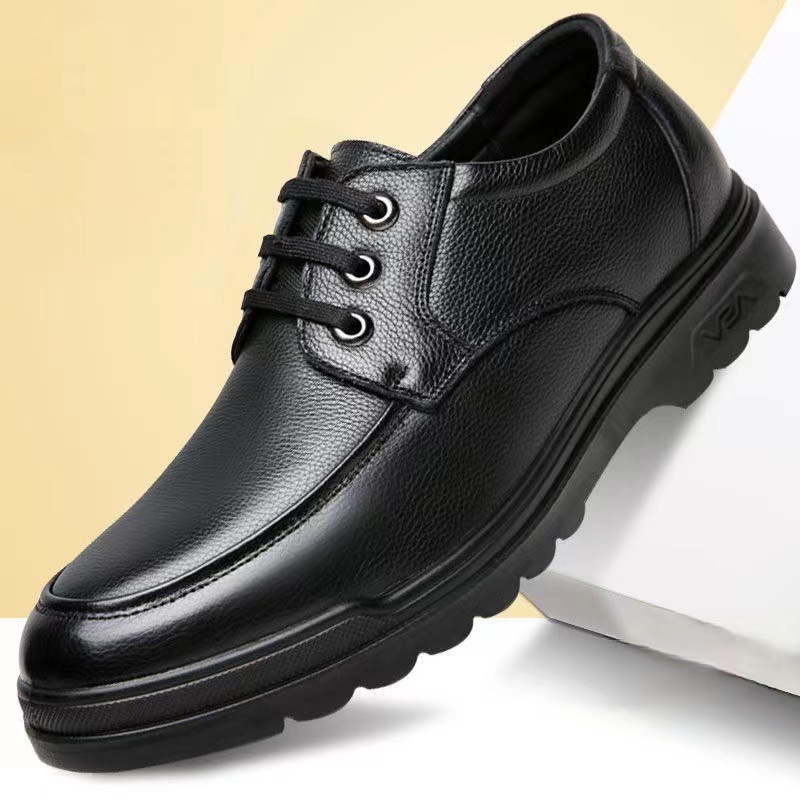 New Business Dress Shoes Men's Casual Wedding Groom British Height Increasing Summer Breathable Youth Pointed Men's Shoes