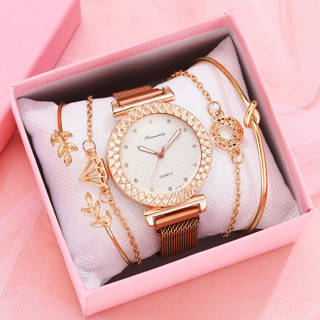 Casual Geometric Magnet Buckle Quartz Women's Watches display picture 15