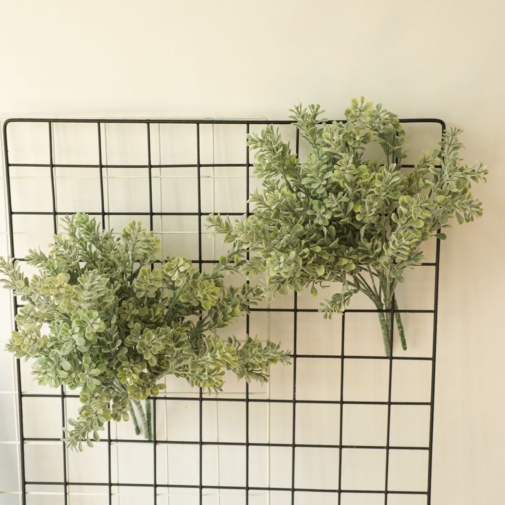 植毛米蘭草批發 尤加利配草廠家仿真花批發假花婚慶裝飾GF16295A