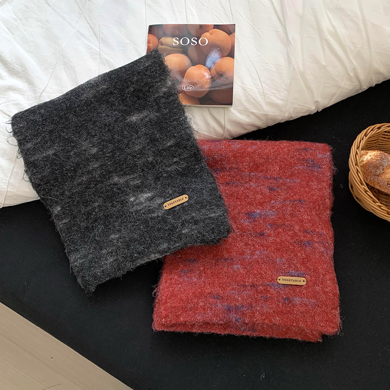 2025 bufandas coreanas nuevas bufandas calientes y suaves bufandas de dama bufandas de lana de punto bufandas al por mayor