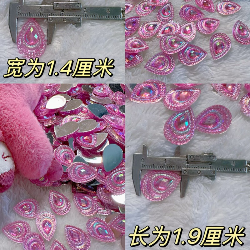 Crystal porcelain painting diamond irregular diamond transparent color fake ice block shell stone crystal shell decorative painting diamond material