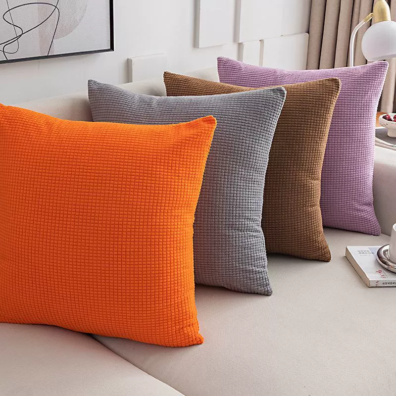Подушка для дивана, простая подушка для гостиной, цветная прикроватная подушка, спинка стула, офисная подушка для поясницы, подушка для интернет-знаменитостей, наволочка