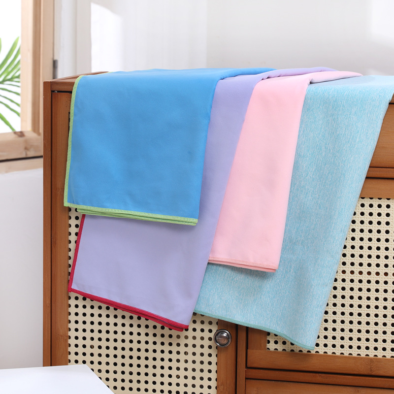 定制速干沙滩巾吸水便携披肩儿童浴巾保暖运动健身大毛巾可裹浴巾