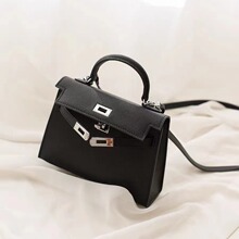 高级感迷你mini凯利包二代真皮女包小牛皮百搭通勤手提单肩斜挎包