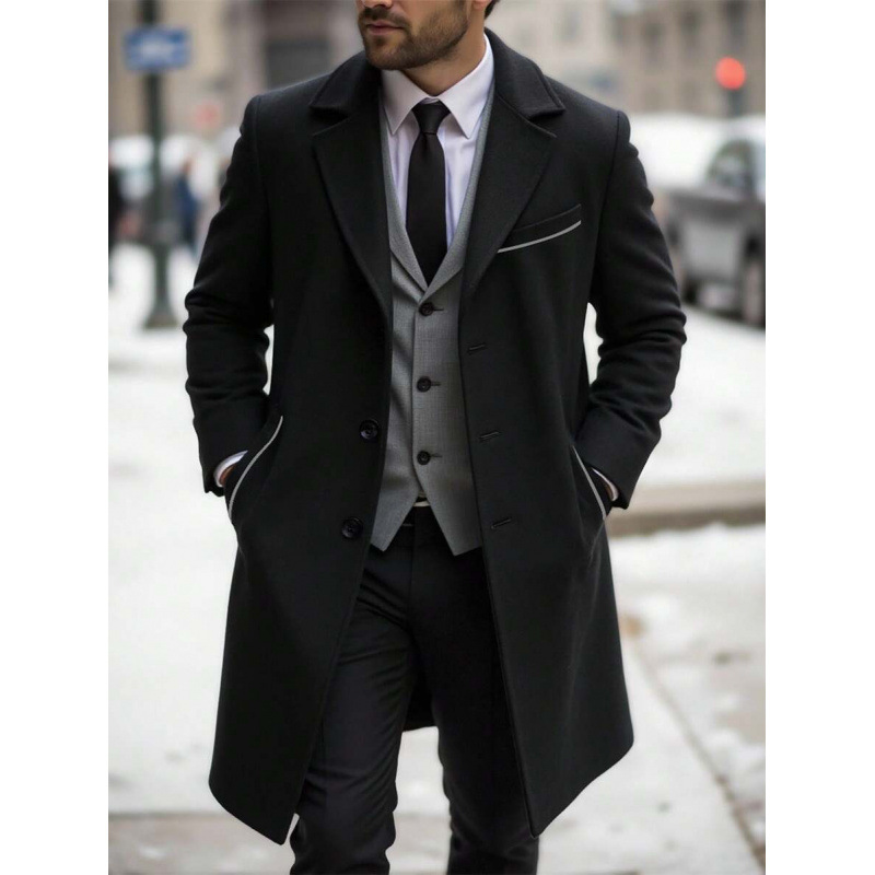 L 48026 Hombre delgado trench coat hombre delgado trench coat