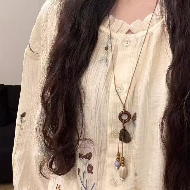 Sophora Japonica Ethnic Style Necklace Women's Bohemian Style Long Accessories