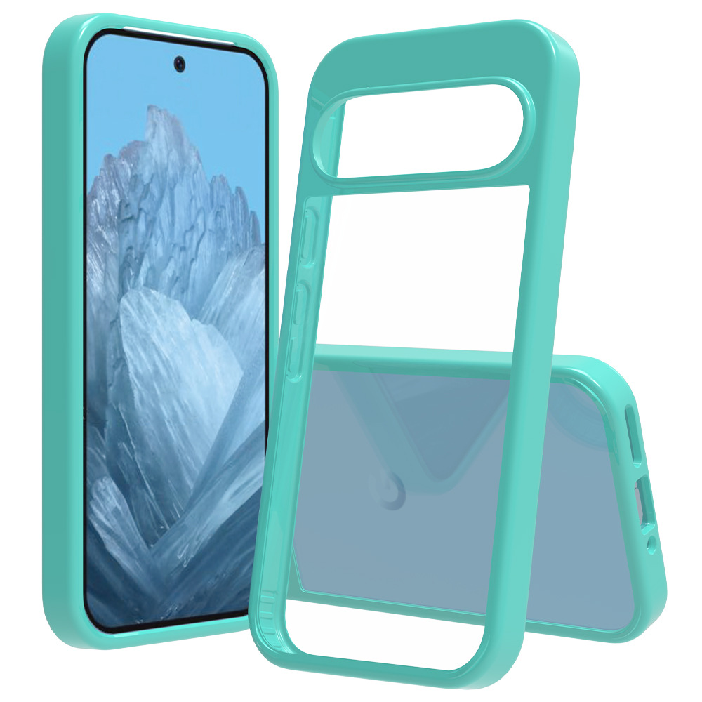 Aplicable a Google Pixel 10 Pro caja transparente a prueba de caídas acrílico transparente 9A funda 1.5mm fábrica amarilla