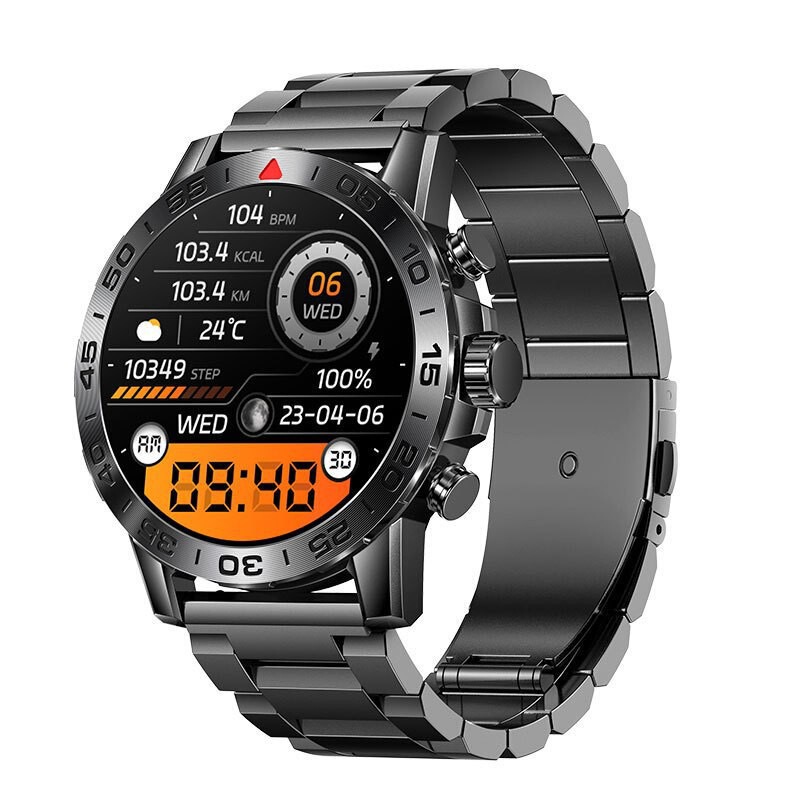 Smart watch for men, multifunctional sports waterproof heart rate monitor, Bluetooth call, long battery life, outdoor fitness watch