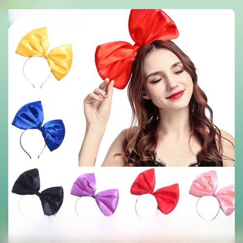 Bestselling Oversized Bow Headband Exaggerated 3D Dopamine Accessory Headband Instagram Teenage Girl Face Slimming Headband