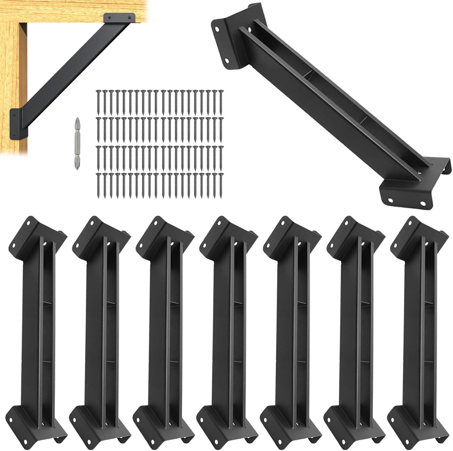Soporte de Ángulo de 45 Grados para Techo de Pérgola, De Alta Resistencia, para Exterior image 8