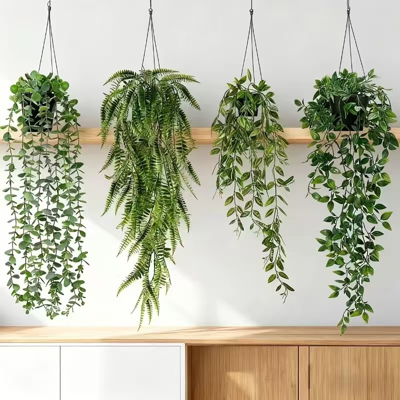 Cross-Border Hanging Plant Mandala Eucalyptus Leaves Indoor Wall Decoration Artificial Potted Plant Artificial Flowers Cross-Border Hanging Plant Mandala Eucalyptus Leaves Indoor Wall Decoration Artificial Potted Plant Artificial Flowers