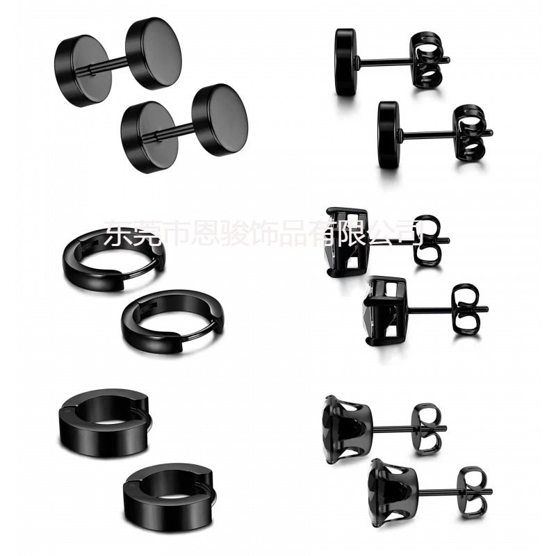 Black earrings