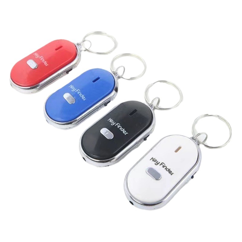 Llave de luz LED transfronteriza dispositivo anti-perdido silbato buscador de llaves