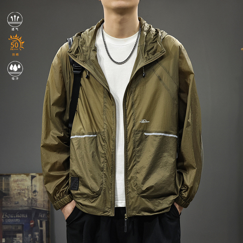 Summer Thin Breathable Sun Protection Clothing Men's Sports Quick-Drying Jacket 2025 New Outdoor Fishing Sun Protection Clothing