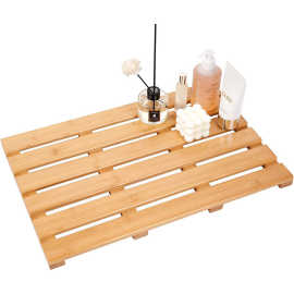 浴室木制地垫木质脚踏板淋浴房竹制地垫洗澡间隔水脚垫踏板木地板