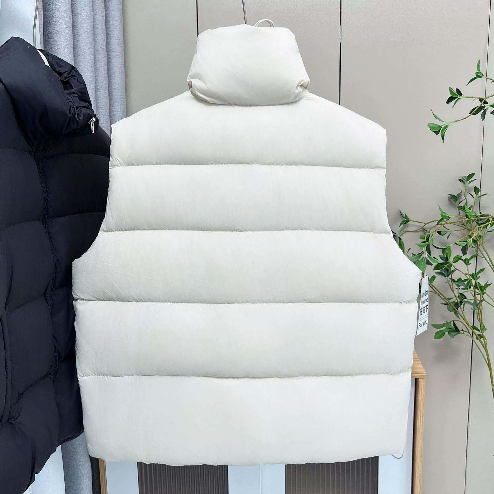 Winter base vest with down, jacket, feather stuffing