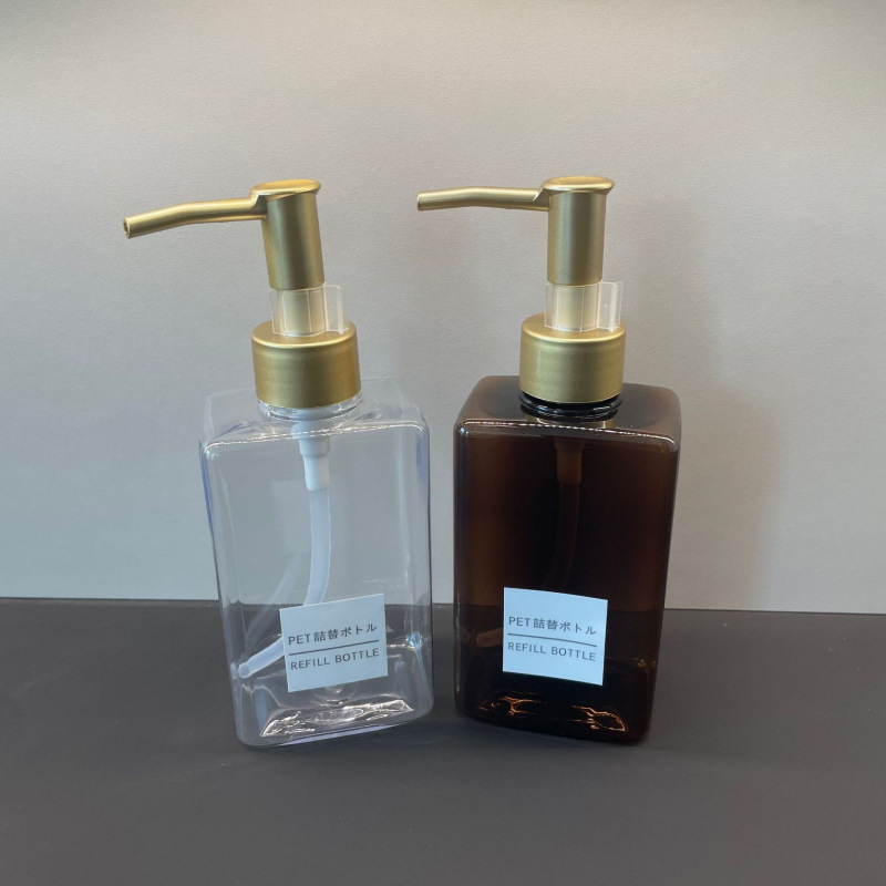 250ml身体乳四方形瓶酒店民宿浴室洗发水护发素沐浴露 分装瓶