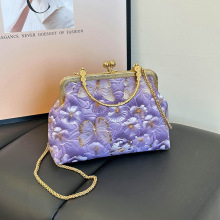 复古手提包休闲出勤休闲小众收纳包简约唯美单肩斜挎包包国风女包