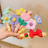 Children's headband, cute hair accessory, cartoon non-slip hairpins, flowered, South Korea