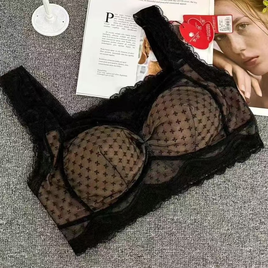 Nuevo encaje de alta calidad, chaleco de mujer sin anillo de acero, sujetador cómodo, ropa interior deportiva para dormir, mujer al por mayor. image 1