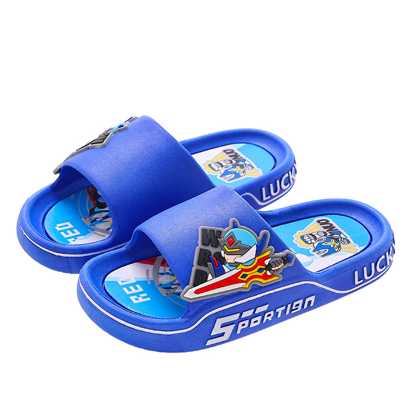 Sandalias para niños de verano para niñas antideslizante de fondo suave interior lindo niño baño bebé Zapatillas de dibujos animados