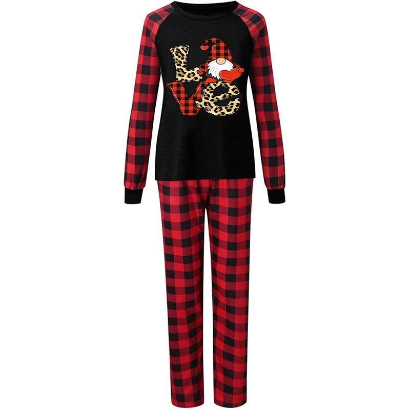 Underwear & Sleepwears Christmas style parent child printed home clothes cross border plaid home clothes hot selling parent child clothing suits_voghion.com