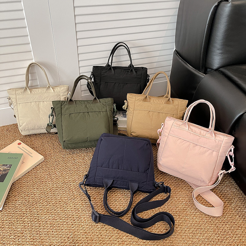 Autumn and Winter New Cotton Tote Bag for Women, Uniqlo Handbag, Women's Large-Capacity Shoulder Bag, High-End Crossbody Bag