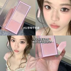 HERORANGE 3 色ブラッシュ パレット ナチュラル ヌード メイクアップ ピュア ディザイア 低彩度 マット モノクローム コントゥアリング ブライトニング ルージュ