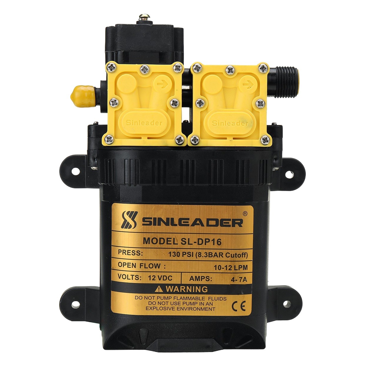 Xinlida de alta potencia 12V dual-core motor de la bomba de agua eléctrica agrícola pulverizador de doble bomba de alta presión de la lavadora del coche