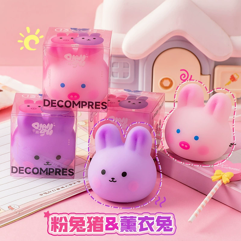 Пели Чжи с креативным цветком вишни свинья декомпрессия кролик щепотка музыка декомпрессионный артефакт чистая красная игрушка взрывы в наличии оптом