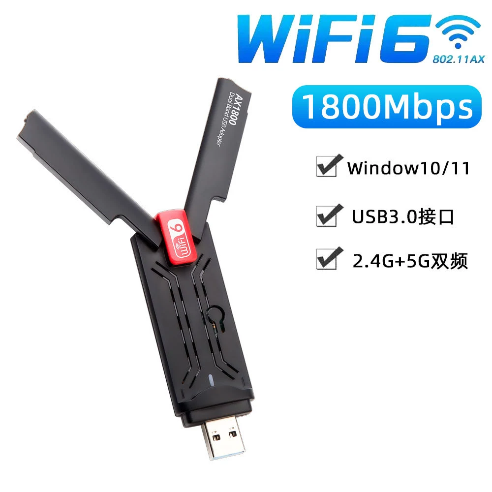 Беспроводная сетевая карта USB3.0 1800M WiFi6 двухдиапазонный беспроводной WiFi приемник передатчик MTK7921AU