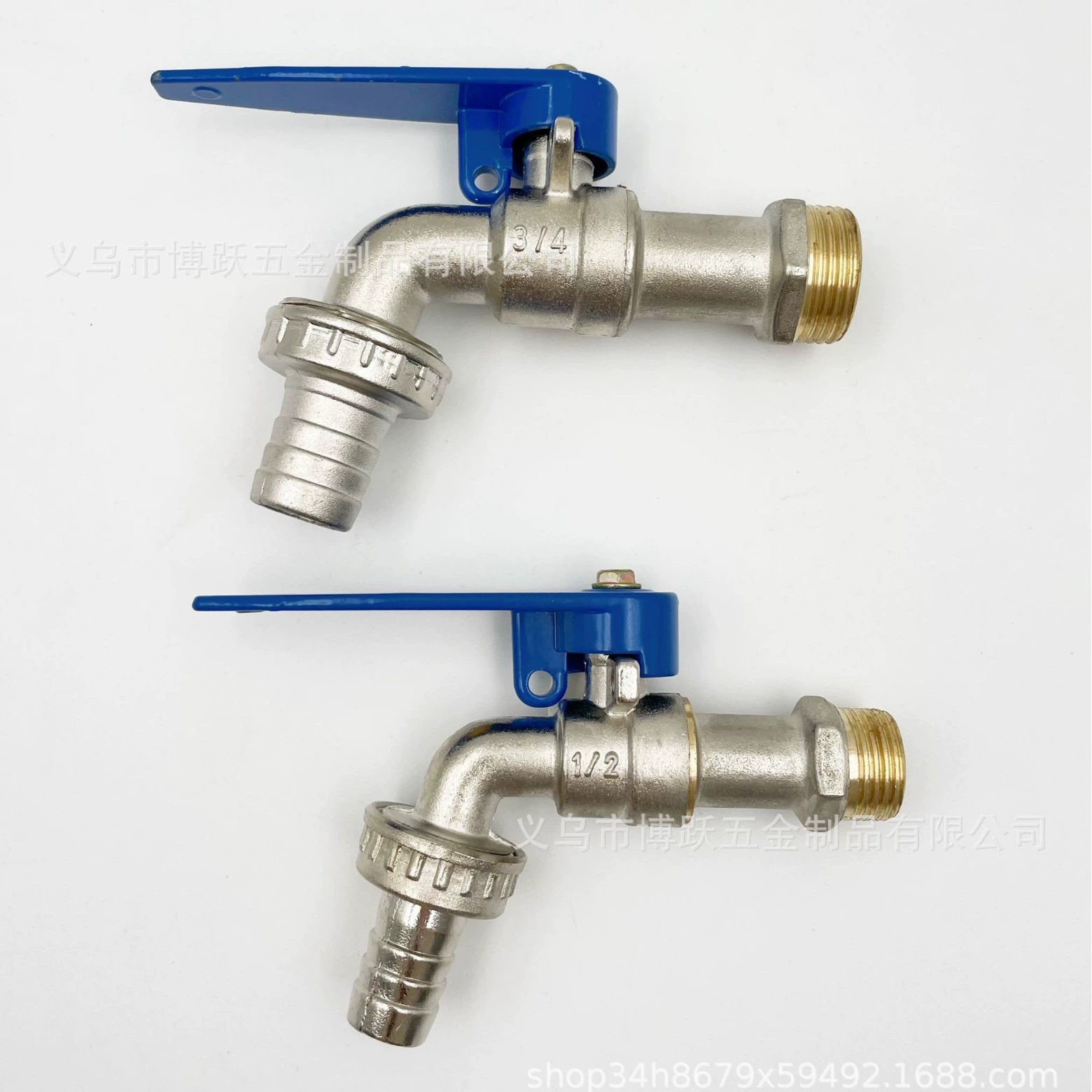 Половина меди и половина цинка воды сопла с замком бытовой открытый сад большой поток воды сопла отопления дренажа тонны баррель аксессуары кран