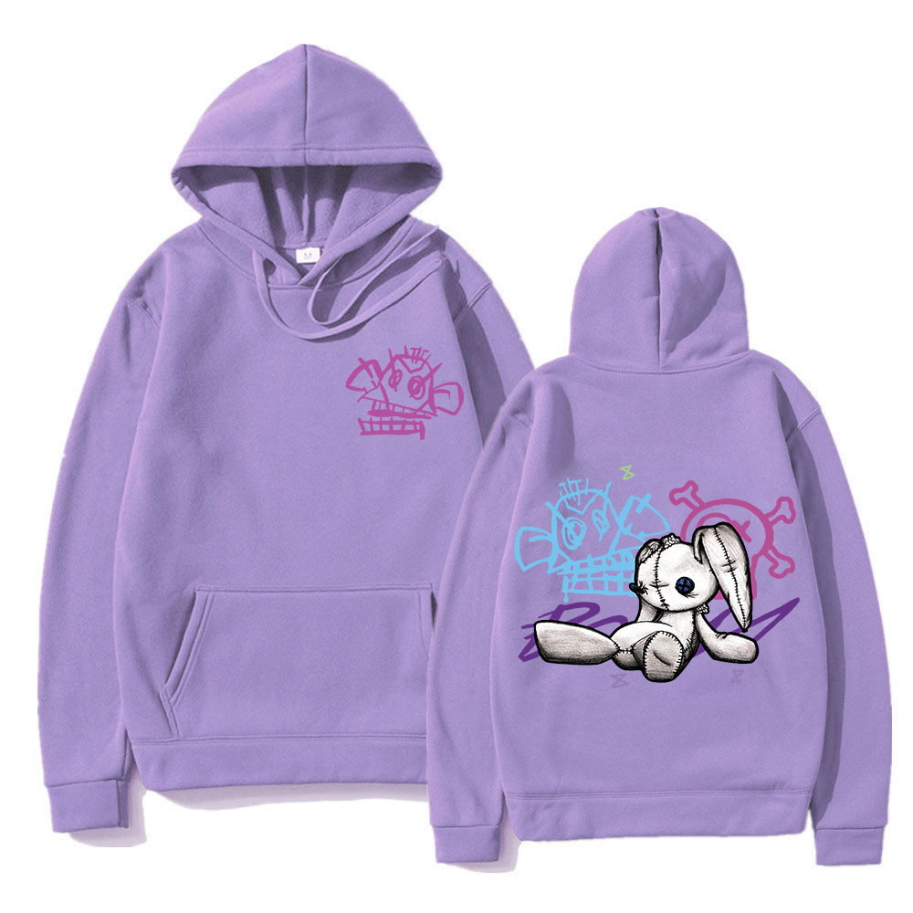 Arcane Jinx Hoodie Fashion Men Harajuku Anime Rabbit Monkey