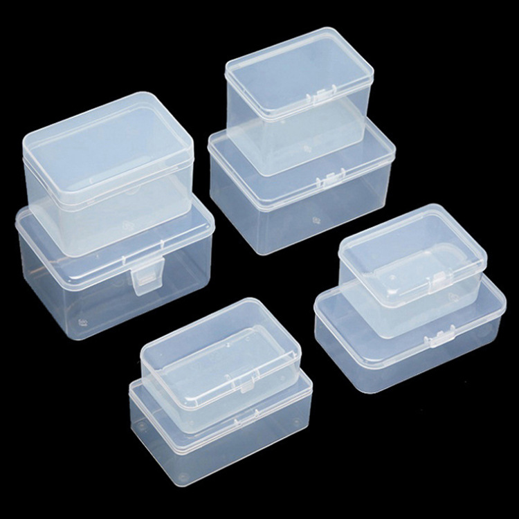 零件盒配件盒整理盒收纳盒螺丝小盒子长方形塑料盒透明盒样品盒PP