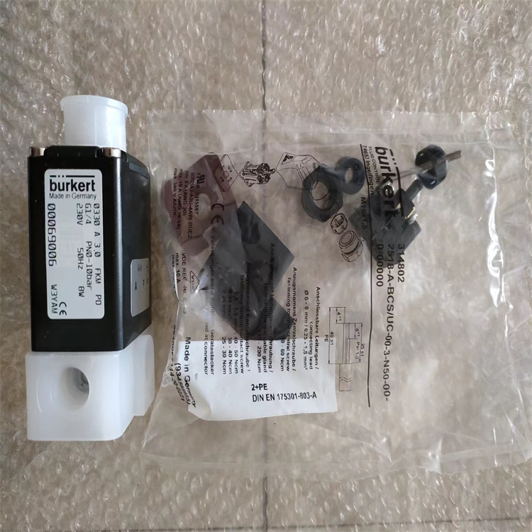 德国burkert电磁阀033 8077椭轮齿轮传感器100041228黄铜材质