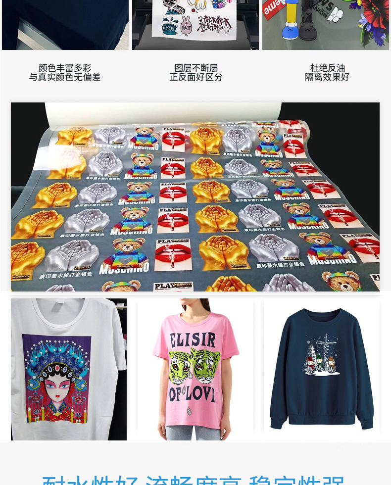 批发烫画墨水服装T恤专用打印墨水PET打印膜涂料DTF柯式烫画墨水-阿里巴巴