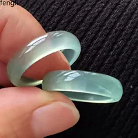 Сменное белое лунное агатовое новое оригинальное кольцо из ледяного халцедона, кольцо унисекс для пары, кольцо для переноски